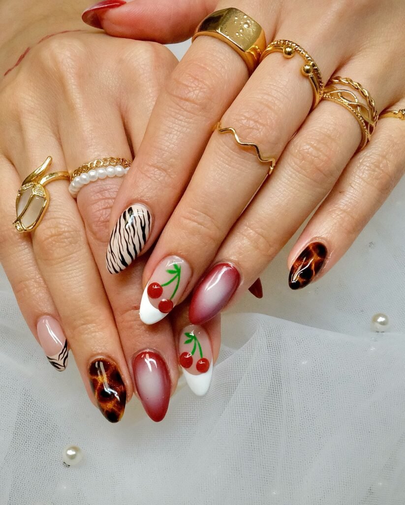 fall nail ideas almond shape 