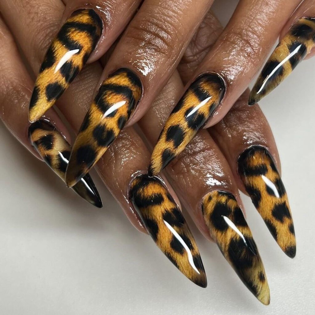 animal print nails