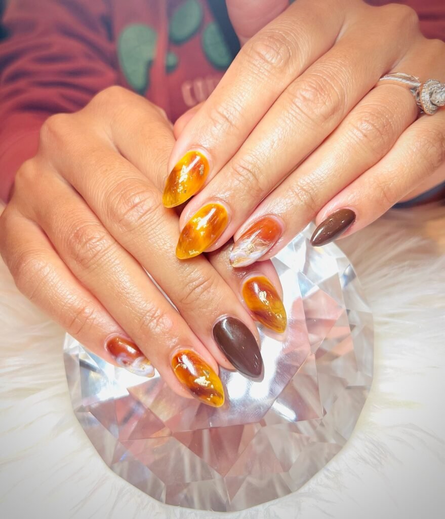 autumn nail designs gel