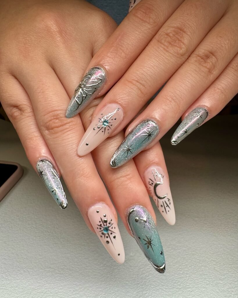 cute graduation nail designs