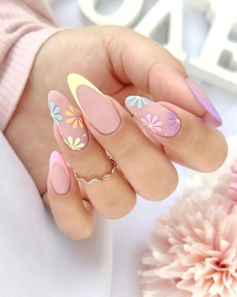 cute neon nail designs 