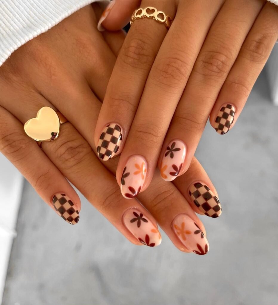 fall nail ideas short