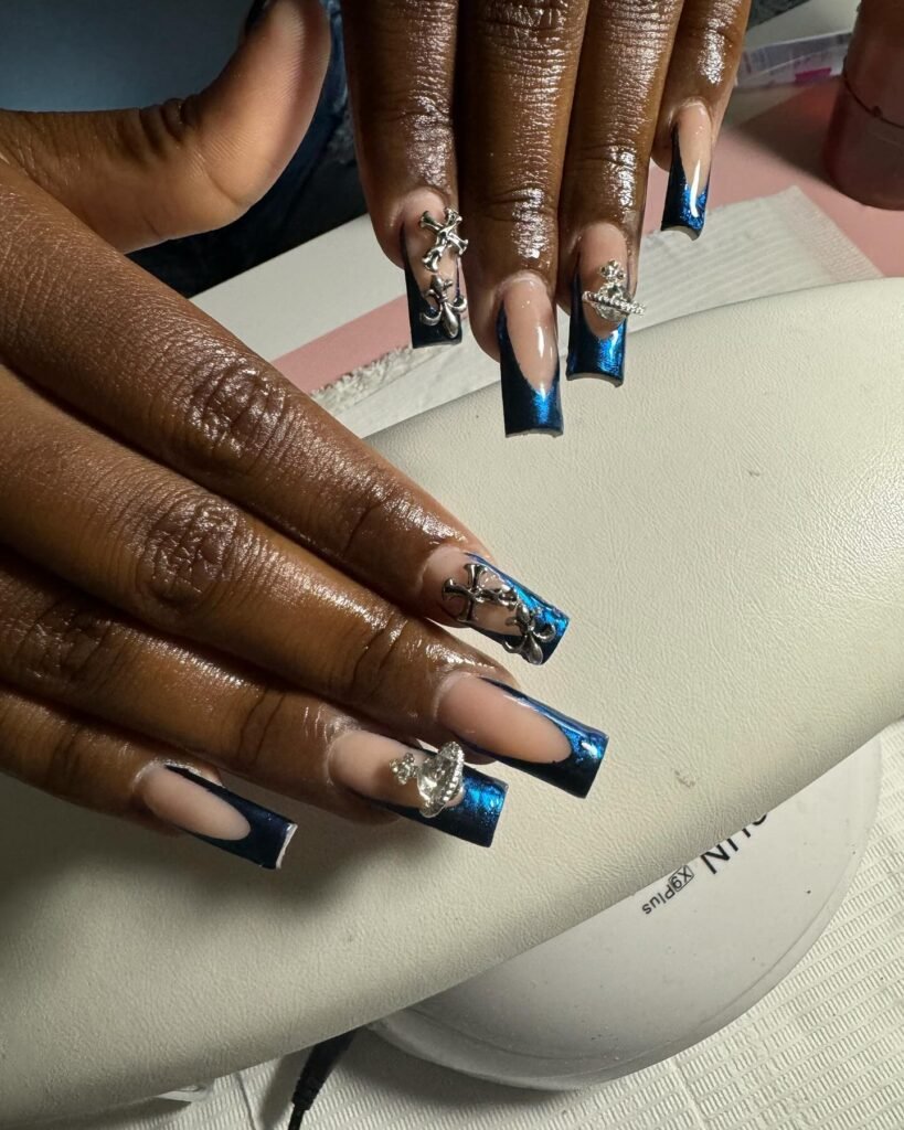 graduation nails black girl