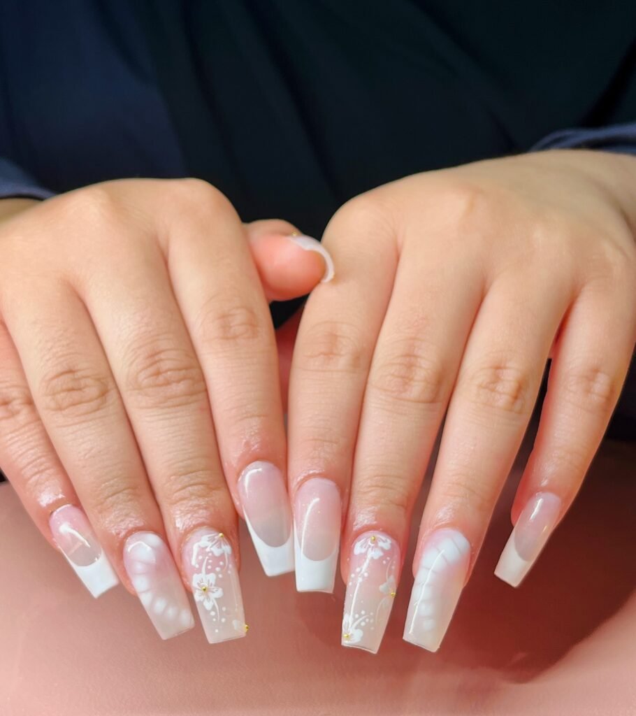 graduation nails french tip