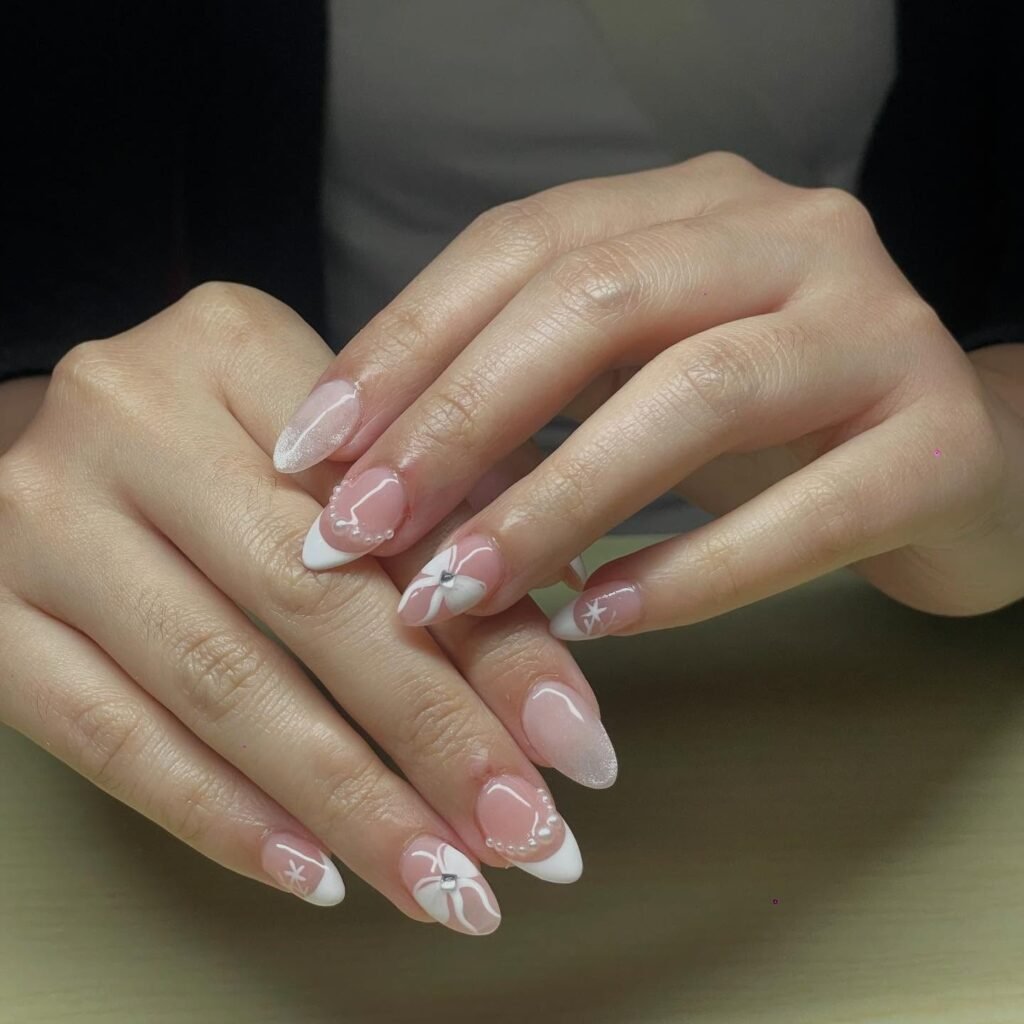 simple graduation nail designs