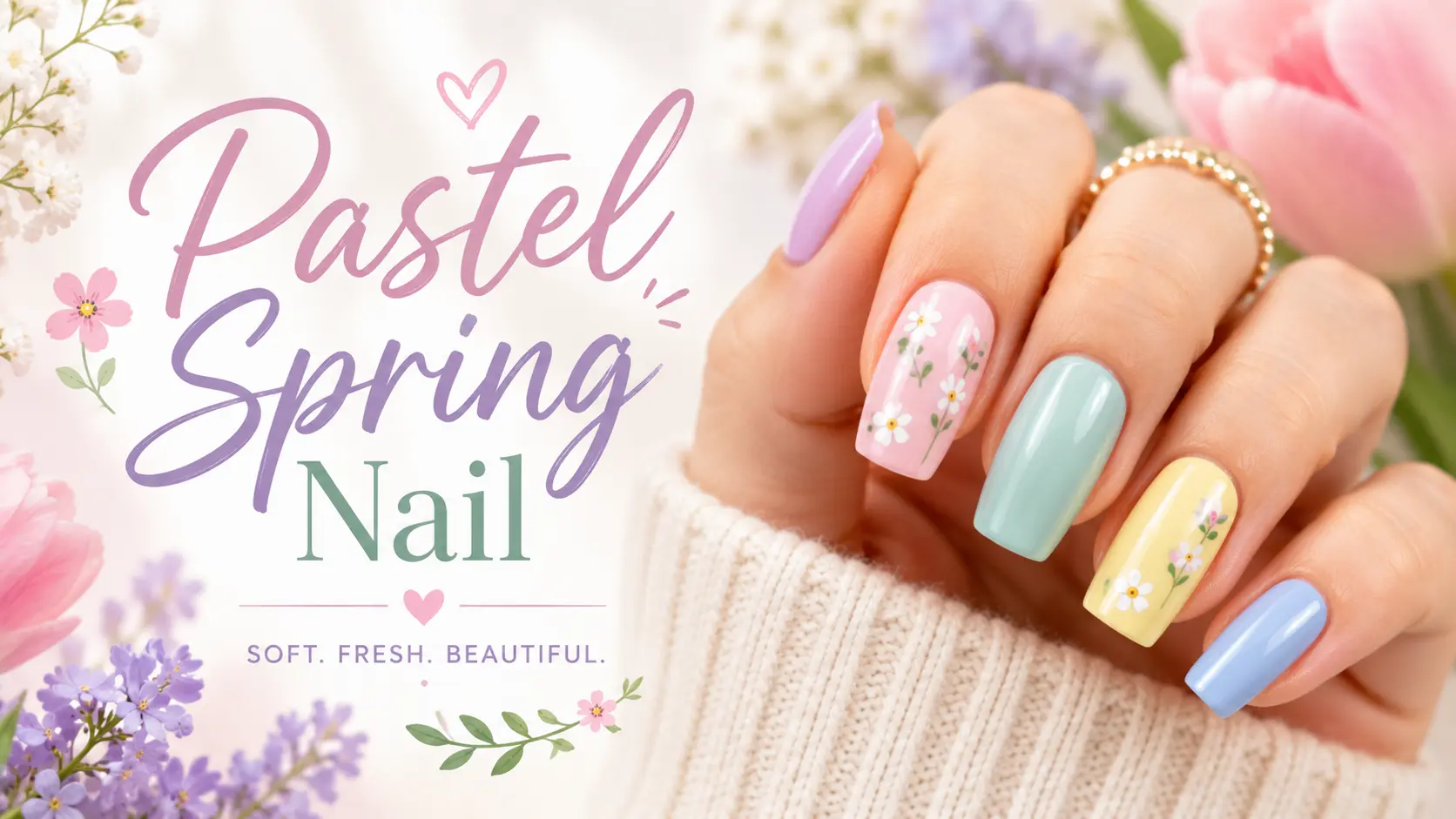 Pastel Spring Nail