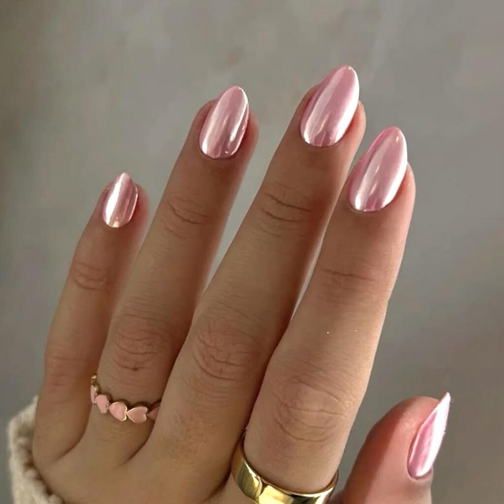 Stbisen Chrome Press On Nails