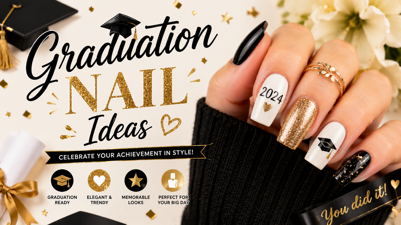 Graduation Nail Ideas