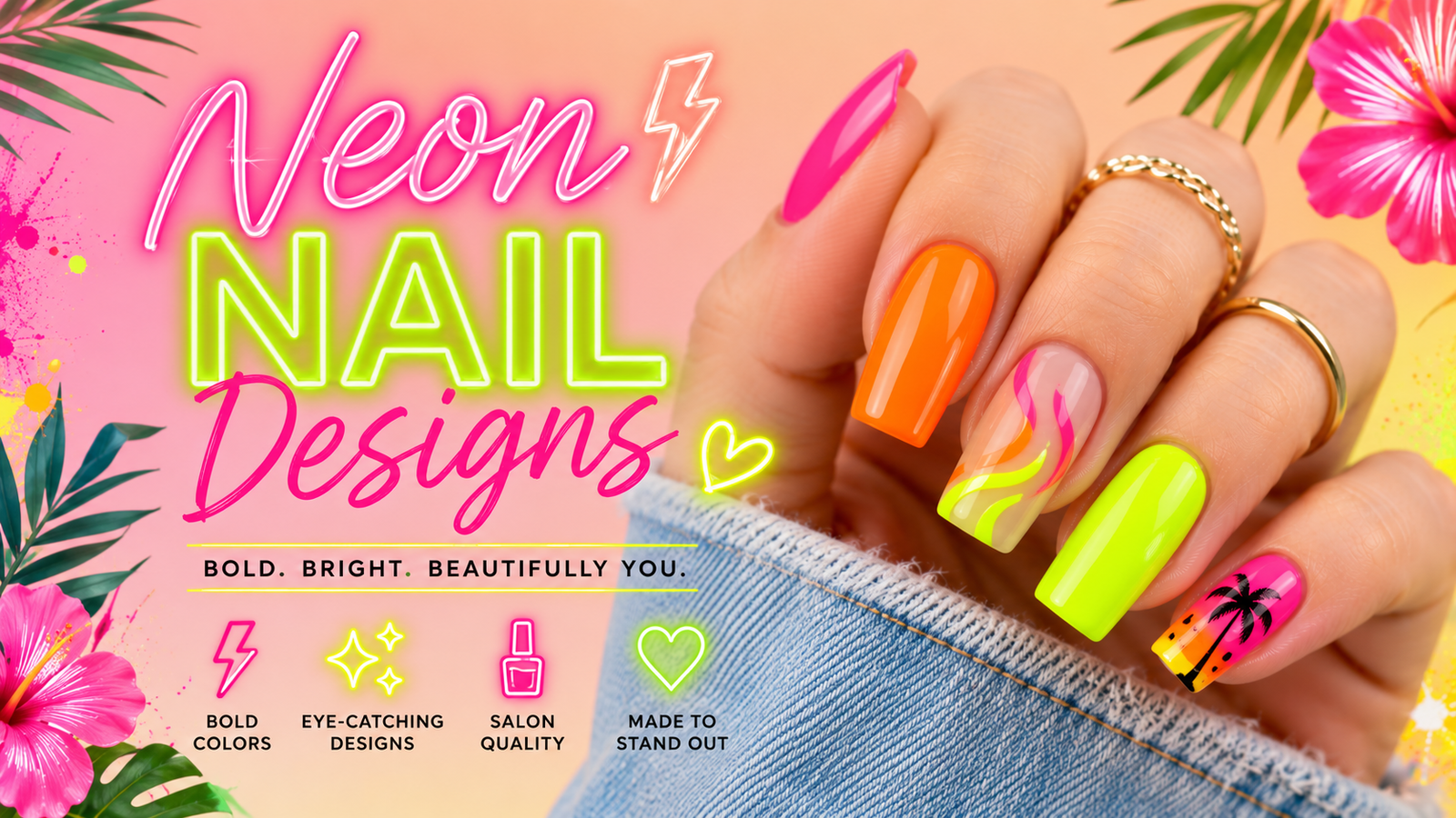 Neon Nail Designs